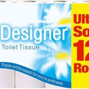 Velvet Classic Quilted Toilet Tissue 24 Rolls Jumbo Bulk Pack 24 Rolls 3-ply  UK