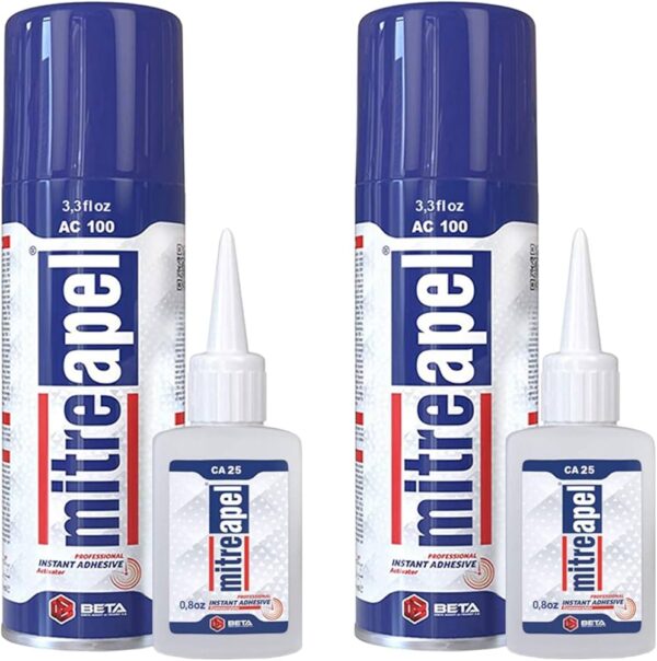 Everbuild Mitrebond Industrial Superglue & Aerosol Activator Super Glue Adhesive