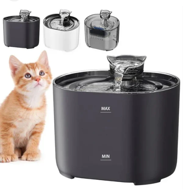 Cat Water Fountain for Drinking: Cat Fountain - 2L Cat Water Fountain - Water