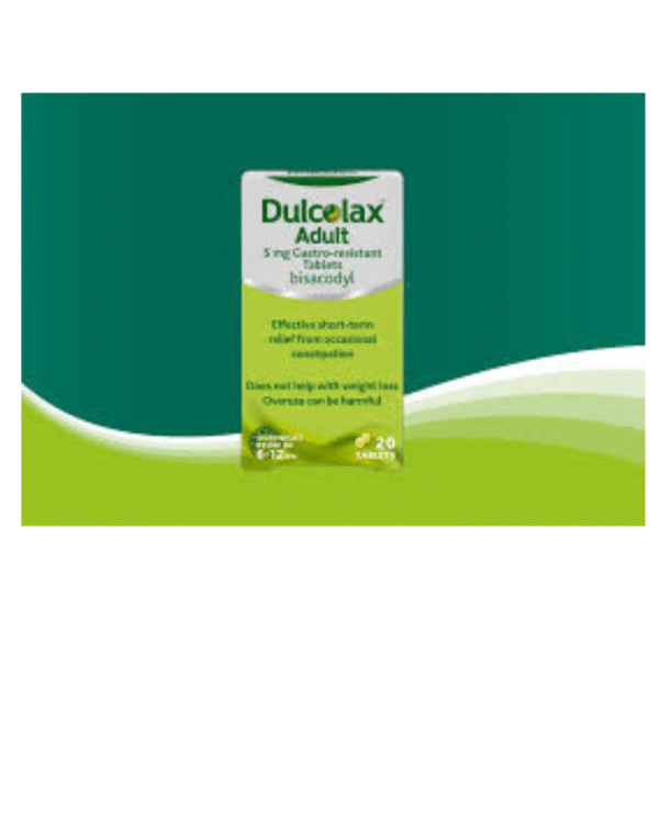 Dulcolax 5mg Gastro-Resistant Constipation Laxative 20 Tablets x 5 (100 Tablets)