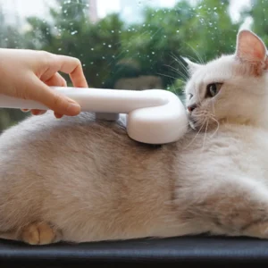 aumuca Cat Brush with Release Button, Cat Grooming Brush for Long or Short Haire